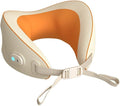 U-Shaped Neck Massager Portable Rechargeable Kneading Massager Pillow 4 Convex Point 3D Massage Head Pain Relief Deep Tissue for Long Flights Car Rides Adjustable Lock and Removable Washable
