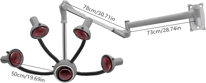 COYEUX 750W Wall Mount Infrared Hair Dryer 5 Heads Multifunctional Salon Hair Color Processor Accelerator Heater Lamp Hairdresser Salon Barber Equipment