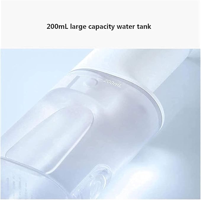 Water Oral Flosser Cordless 200ML Dental Flossers for Teeth Braces Irrigator with 4 Modes Jet Tips IPX7 WaterproofPortable and Rechargeable for Home&ampTravel