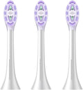 Replacement Brush HeadCompatible for MES610 MES609 MES613 MES611 Sweep Vibration Electric Toothbrush Pro Soft Bristle Nozzles(Purple)