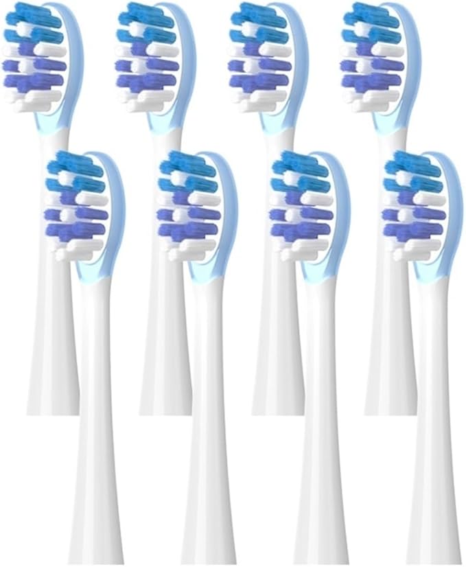 Toothbrushes Head Compatible for Y1S/Y4/U1/U2/U3/P1/P4(8 Clean Blue)