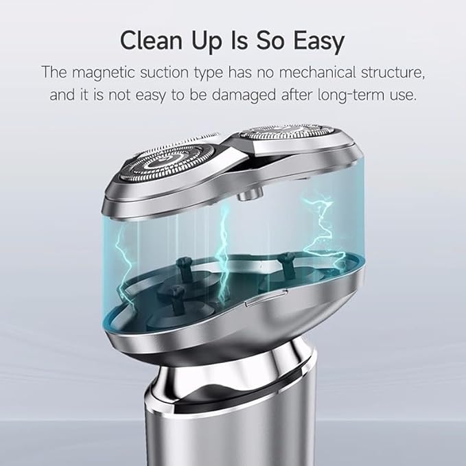 Head Shavers for Bald Men Electric Shaver Man Magnetic Suction Razor Head Rechargeable Men's Shaving Machine IPX7 Waterproof Wet Dry Dual Use