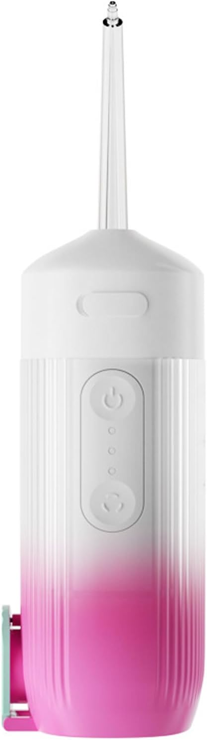 Retractable Cordless Oral IrrigatorWater Dental Flosser3 Modes and 4 Function Nozzles360° Rotation200ml Water TankUSB ChargingSuitable for Home/Travelling Use (White)