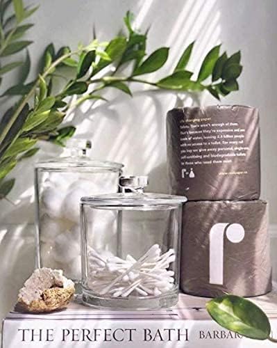 Reel Premium Bamboo Toilet Paper - 24 Rolls of Toilet Paper - 3-Ply Made From Tree-Free - Zero Plastic Packaging Septic Safe
