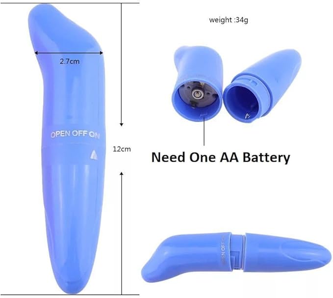 Big Deep Tissue Full Body Massager for Muscle Relief Back Neck Hand Foot Leg Arm Massage Powerful Handheld Tool for Women Muti Speeds (White Big and Blue Small Massager)