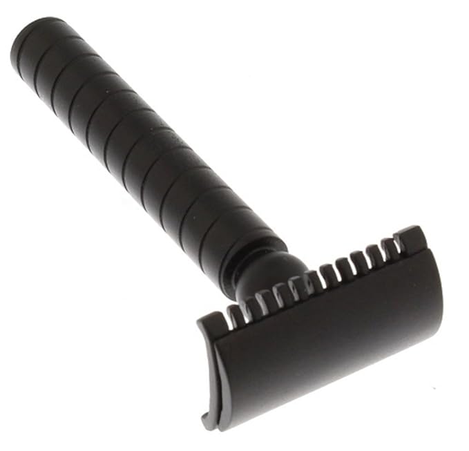 West Coast Shaving Midnight Collection Razor 88B Black Stainless Steel (Open Comb)