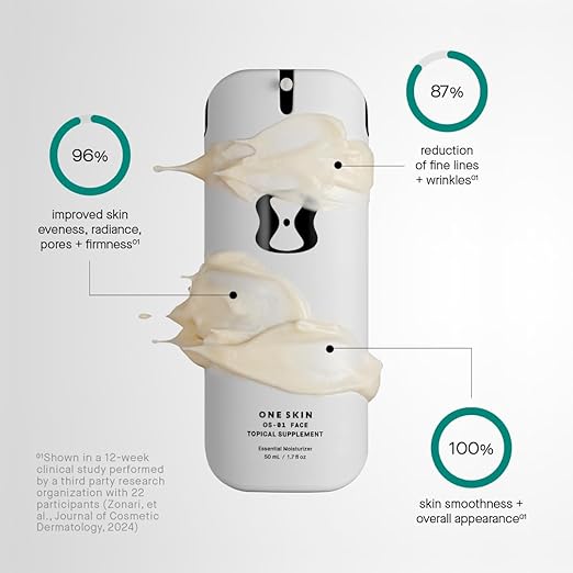 OneSkin FACE OS-01 Peptide Topical Supplement | Skin Longevity Age Reversal Moisturizer | Safe for Sensitive Skin Fragrance-Free