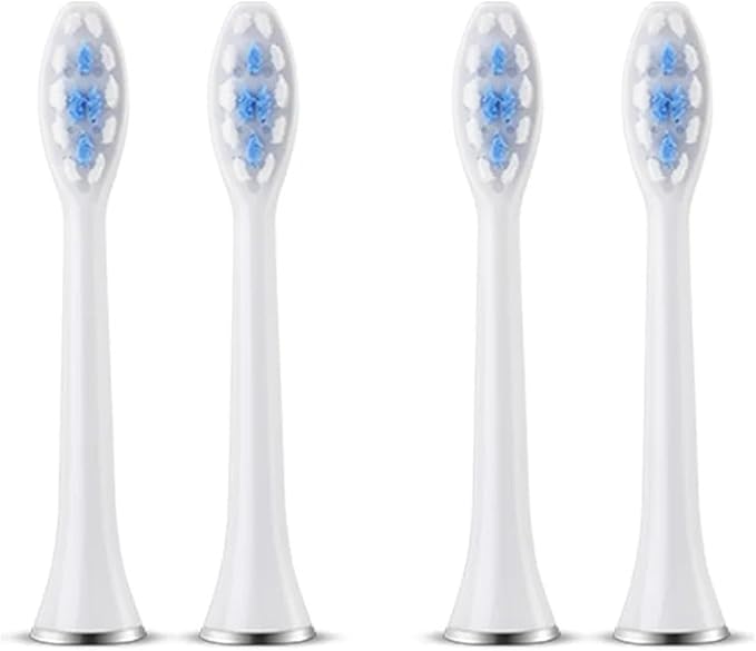 Compatible for S7 Brush Heads Super Sonic Electric Toothbrush Accessories Replacement(4 White Brush Head)