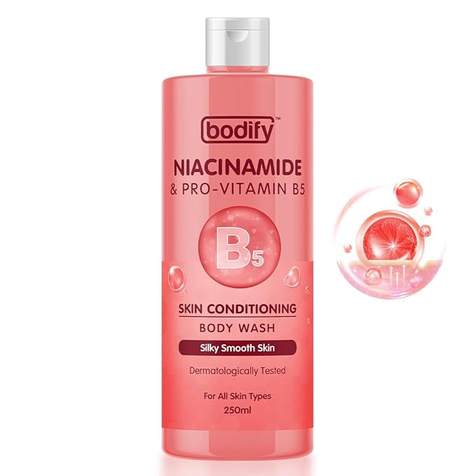Niacinamide &amp Pro-Vitamin B5 Skin Conditioning Body Wash 250 Ml | Silky Smooth Skin | Paraben Free | All Skin Types