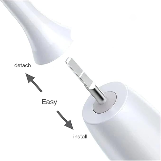 Sonic Electric Toothbrush HeadsCompatible for Xiaomi SOOCAS X3 X5 X3U X1 V1 V2 Replacement Nozzles with Anti-dust Cap(3White 4Black)