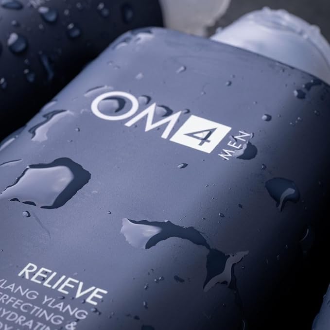 Organic Male OM4 Relieve: Ylang Ylang Perfecting &amp Hydrating Body Wash - Calming and Ultra Nourishing bodycare for Men