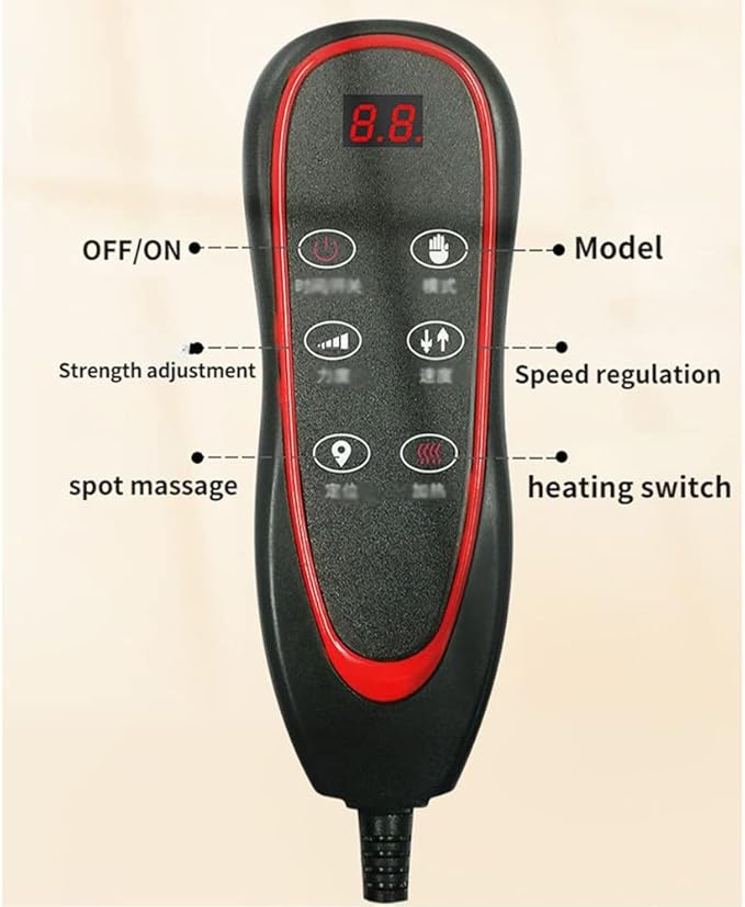 Multifunctional Home Massage Mattress Cervical Spine Waist Back Massager Body Electric Massage Pad Cushion Heating Cushionjadevelvet