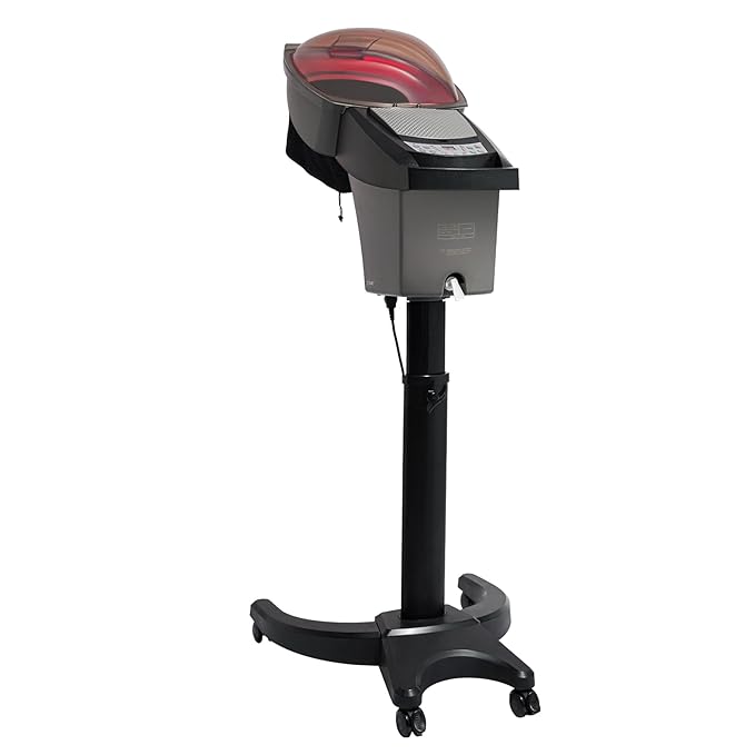 Professional Hair Steamer Hairdressing Care and Color Processor for Salons and Stylists Standing Type 700 Watts Durable Base on Rolling Casters