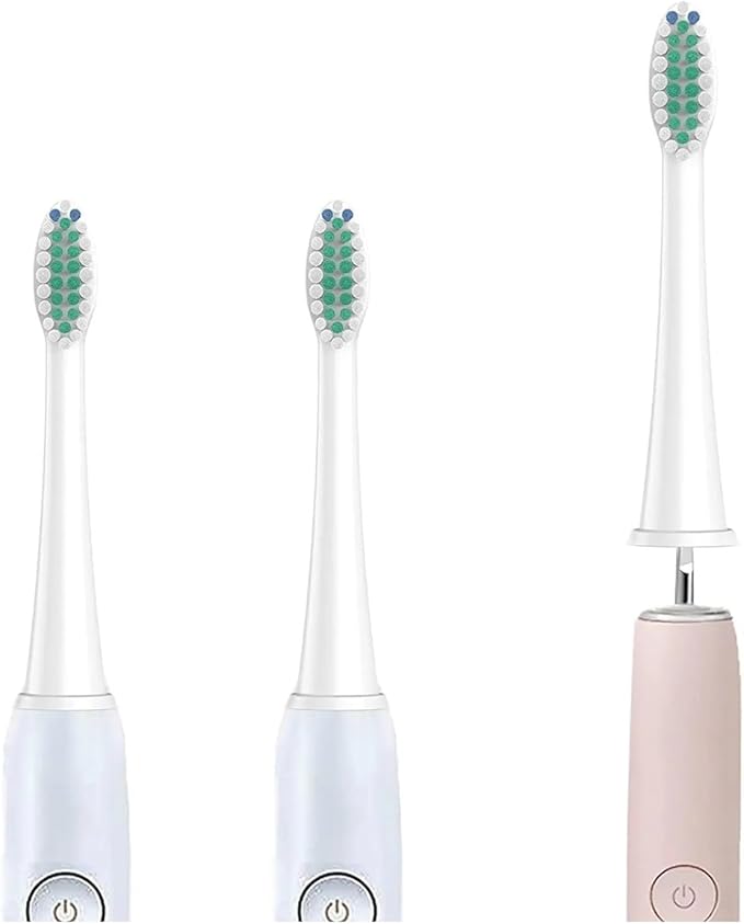 Replacement Toothbrush Heads Compatible for Phili Sonic Care Electric Handles(8pcs Black)