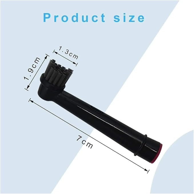 Black Bamboo Charcoal Brush Heads Compatible for Oral B Electric Toothbrush Advance Power/Pro Health/Triumph/3D Excel/Vitality Precision(4pcs Black)
