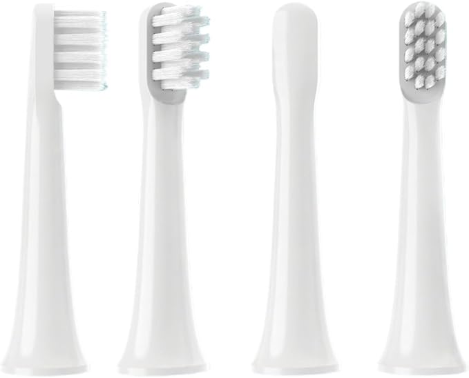 4 Pcs Replacement Brush Heads Compatible for T100 Sonic Electric Toothbrush Head Soft Bristle Nozzles