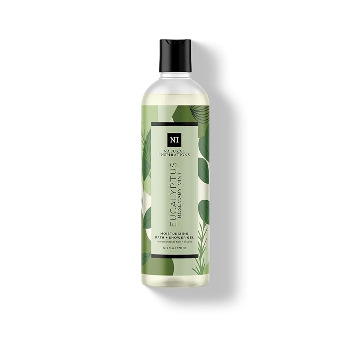 Natural Inspirations Eucalyptus Rosemary Mint Moisturizing Bath &amp Shower Gel 12.5oz