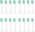 Replacement Brush Head Compatible with XIAOMI MIJIA T300/T500/T700 Sonic Electric Toothbrush Heads Soft Bristle Nozzle Deep Clean(16 pcs Green)