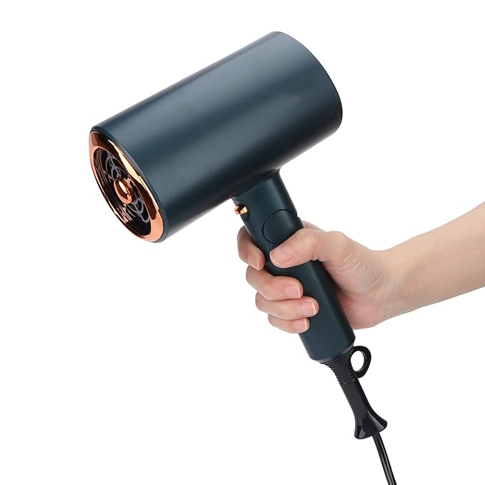 Hair Dryer Lightweight Compact Travel Hair Dryer With Folding Handle Quick Dry Power Airflow Portable Hair Dryer Smart Controls Ergonomic Mini Hair Dryer(#2)