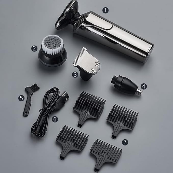 Head Shavers for Bald Men Electric Shaver for Men Smart High-power Shaver USB Charging Dry and Wet Double Shave Whole Waterproof Multifunctional Kit