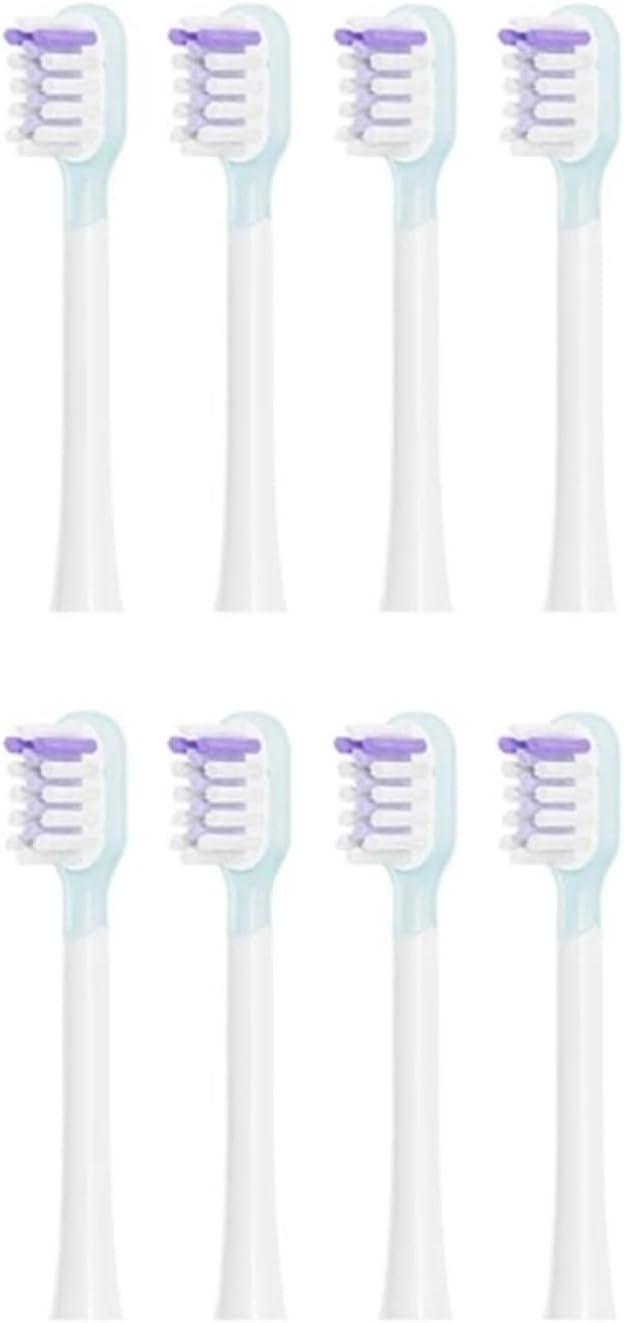8 Pcs Toothbrush Heads for Electric Tooth Brush Clean Soft White Head(8Pcs Clean -White)