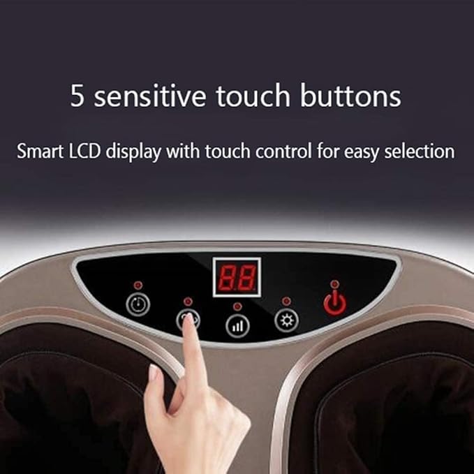Foot Massager Machine with Heat Shiatsu Deep Tissue Kneading Rolling Massage Air Compression for Plantar Fasciitis Pain Relief Relax for Home or Office Birthday and Christmas Gifts for Women Men