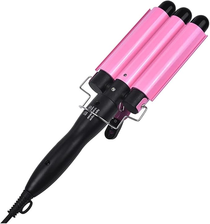 Professional Ionic Deep Waver Curling IronScald Hair Crimper for Effortless Waves(1US)