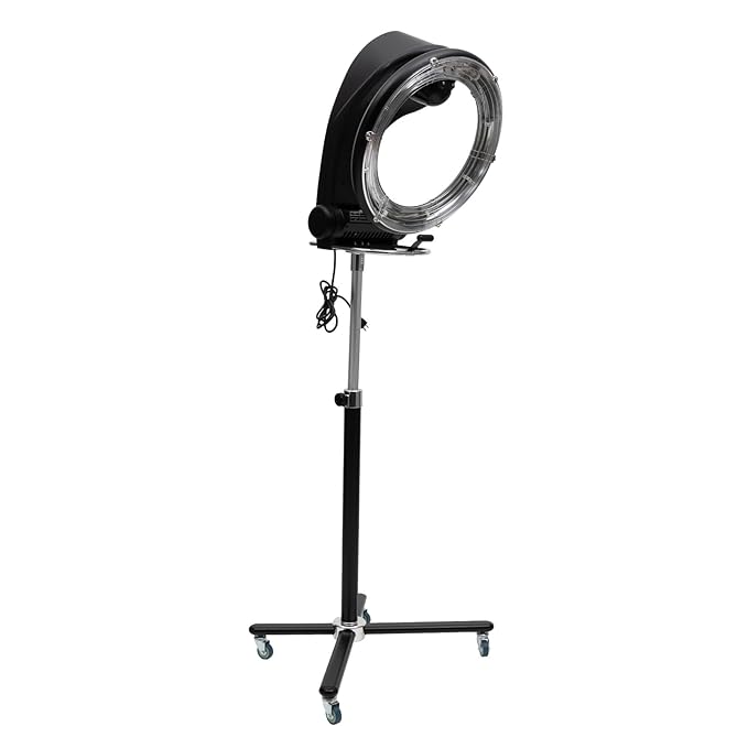 3 In 1 Orbiting Infrared Hair Dryer Color Processor Salon Perming Machine 360 Degree Rotation with Timer for Hair Dyeing Perming Conditioning