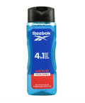 Reebok Move Your Spirit Men 4-in-1 Face Hair Beard Body Wash 13.6 Fl oz (Pack of 4)