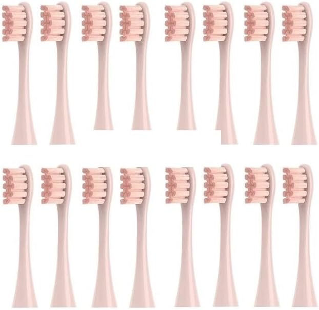 4/8/12/16 Pcs Replacement Toothbrush Heads Compatible with Oclean X/X PRO/ Z1/ F1/ One/Air 2/ SE Sonic Electric Toothbrush Dupont Bristle(16 Pcs Pink)