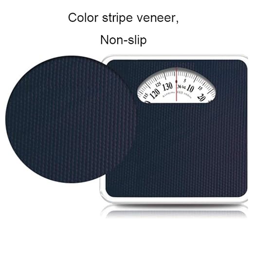Household Personal Scales Analog Dial Bathroom Scales Easy to Read and Stable Platform Square