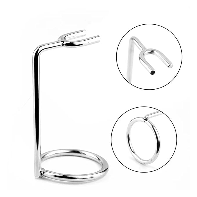 Men Safety Razor Stand Double Edge Z-frame Art Holder Razor Metal Shaver Tool Support Bathroom Salon Barber Shaving Accessories