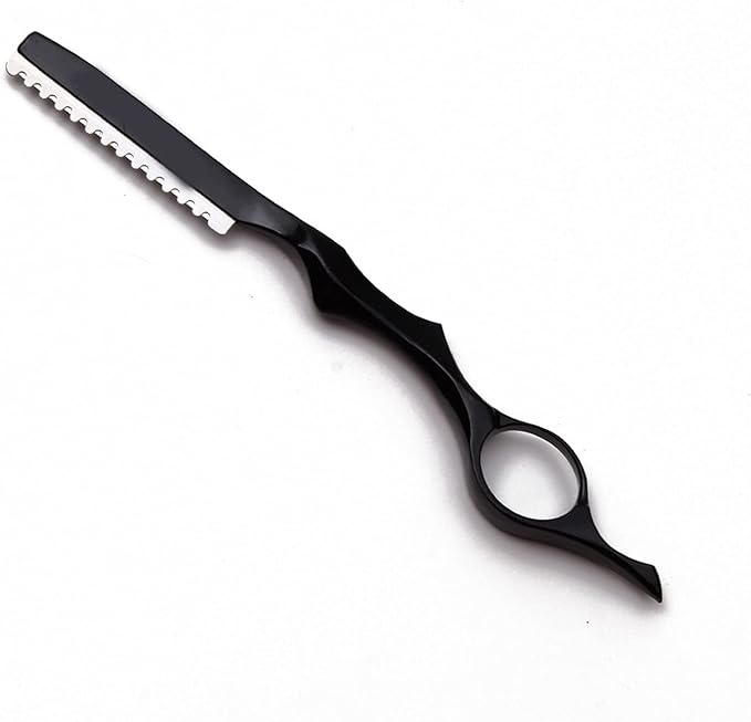 Professional Sharp Barber Blades Hair Razors Hair Cut Cutter Knife Slimming Styling Tool(B Add 1 Blade)