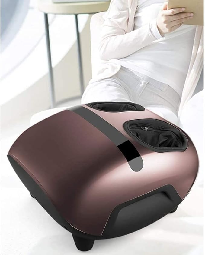 Foot Massager Machine Deep Kneading Massager Delivers Relief for Tired Muscles and Plantar Multi-Level Settings &amp Adjustable Intensity for Home or Office Use (Color : White)