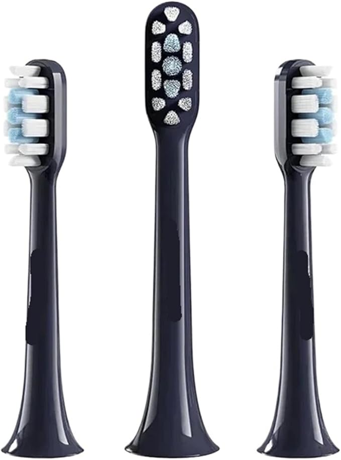 Compatible for Xiaomi Mijia Sonic Electric Toothbrush Head T100 T200 T300 T301 T302 T700 Replacement Heads Soft Dupont Bristle Brush(T302 Head Blue)