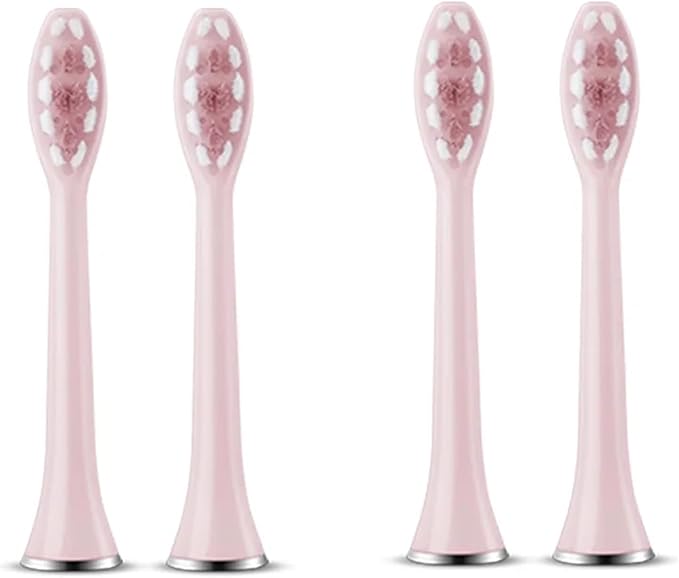 Compatible for SUBORT S7 Brush Heads Super Electric Toothbrush Accessories Replacement(4 Black Brush Head)