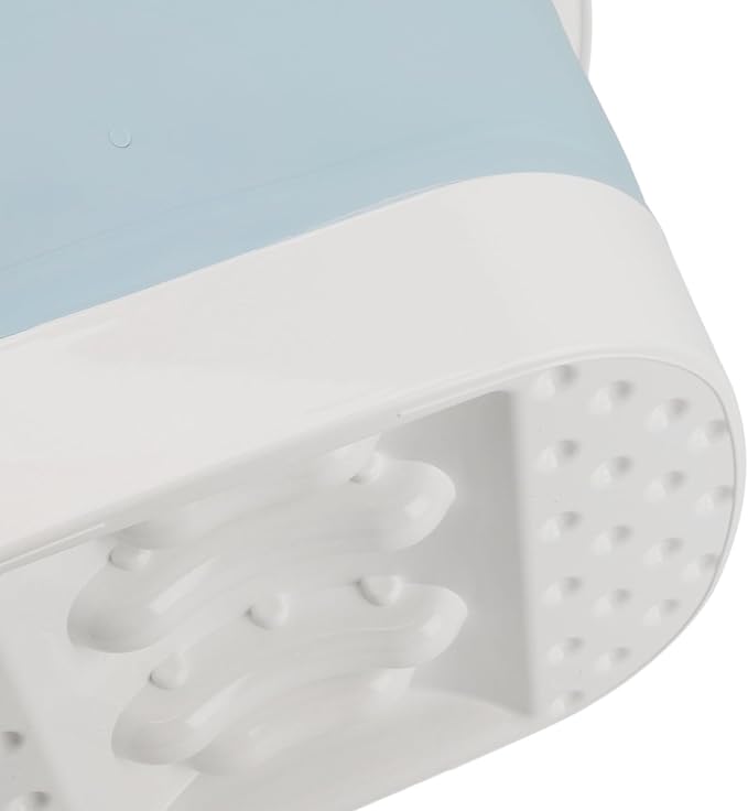Foot Soaking Bucket Collapsible Massage Function PP Foot Bath Tub for Home (Blue)