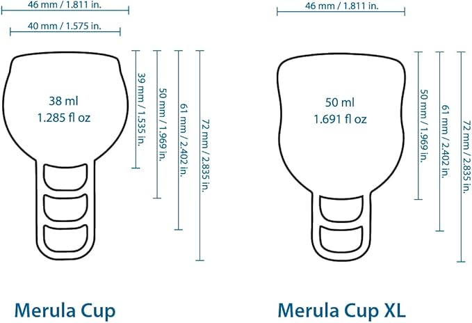 Merula Cup Midnight - One Size Menstrual Cup from Medical Grade Silicon