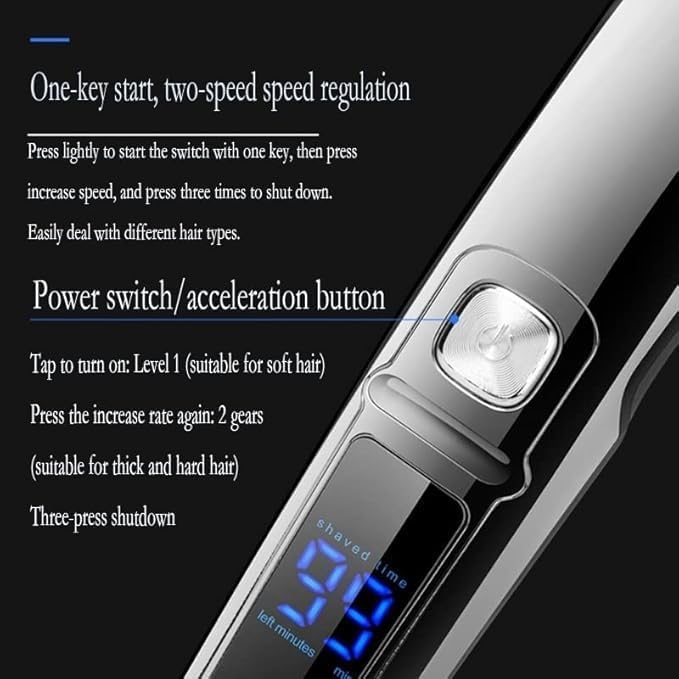 Hair Clippers for Men 6in1 Facial Grooming Set Hair Trimmer Waterproof Electric Shaver Hair Clipper Men Eyebrow Nose Ear trimer Beard Stubble Trimmer