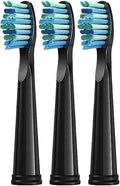Replacement Toothbrush Heads Compatible for FW-507/508/551/515/917/959/2011FW-D1/D3/D7/D8 Electric(Black 3pcs)