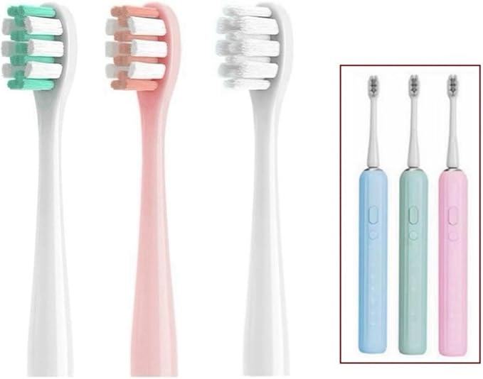 Replacement Toothbrush Head Compatible for Nandme NX7000 Soft Bristle Tooth Brush（16pcs）(16PINK Clean Type)