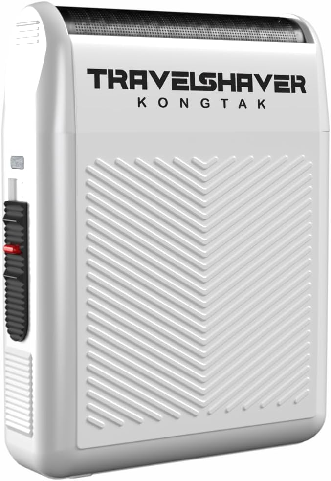 Solo Single Foil Pocket Shaver | Travel Shaver for Professional &amp Home use | 120 Min Runtime Cordless use Powerful USB-C (White)