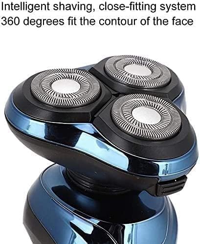 Heads Floating Shaving Hair Razor USB Rechargeable Electric Shaver &amp Grooming Kit Dry Wet Waterproof Cordless Rotary Shavers with Charging Indicator for Bathroom Travel