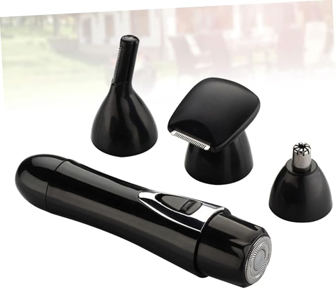 3pcs Nose Hair Trimmer Multi-Function USB Rechargeable Hair Removal Tool for Men and Women Compact Black Convenient and Portable Grooming