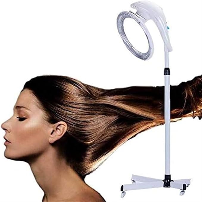 Stand Dry Hood for Hairstyling 950w Hair Dryer with Base and 4 Wheels Steamer for Dyeing and Styling to Barber Salon 60 Min Heat Timer