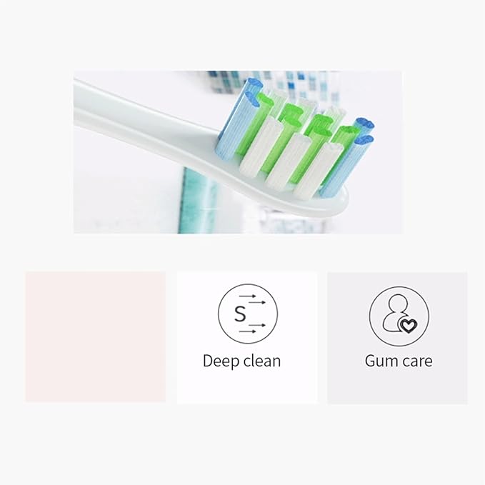 Electric Toothbrush Head Compatible for O-Clea(Gray-5)