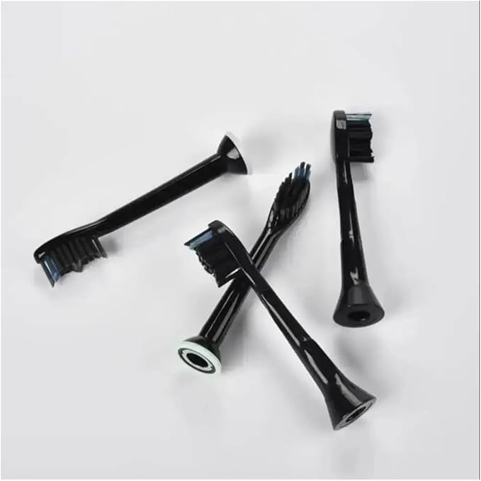 Compatible for E Series Toothbrush Set - Special Electric Head Soft Bristles Replacement Brush(BLACK-16PCS)