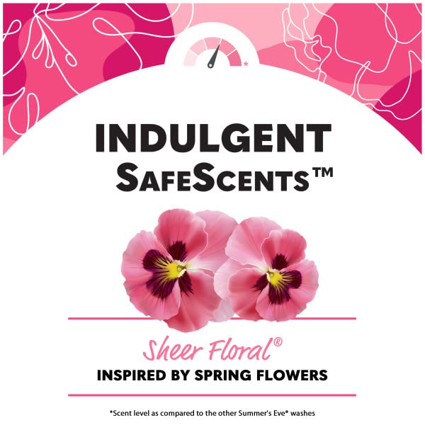 Summer's Eve Feminine Cleansing Cloths Sensitive Skin Sheer Floral 32 ea (Pack of 9)