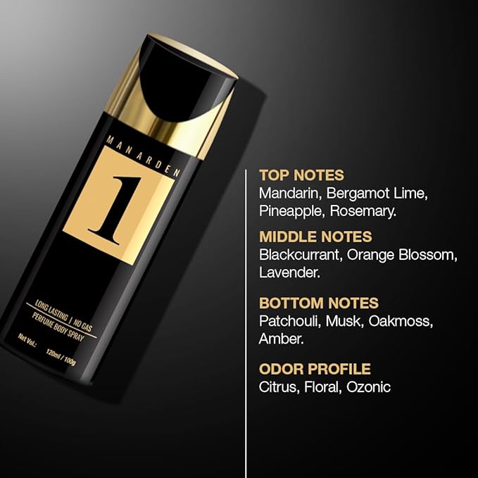 Man Arden #1 Deodorant No Gas Deo for Men Long Lasting Ultra Luxury Perfume Body Spray 120ml