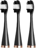 Compatible for 3 Pcs Replacement Brush Heads Electric Toothbrush Head(Black B)